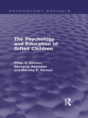 cover image of The Psychology and Education of Gifted Children (Psychology Revivals)